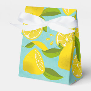 Lush Lemon - teal Party Favour Box