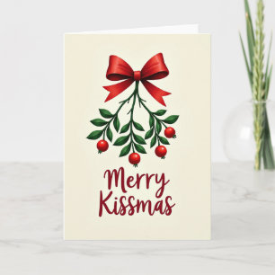 Lush Mistletoe Merry Kissmas Love Card