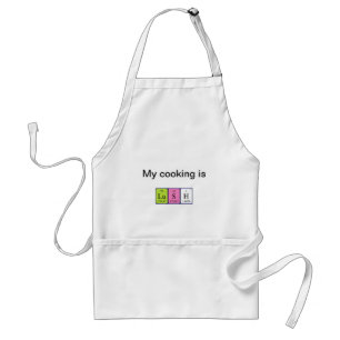 Lush periodic table word apron