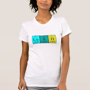 Lush periodic table word shirt
