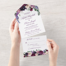 Lush Purple Flowers | Romantic Wedding All In One 