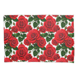 🌹 Lush Rose Floral Decor Elegant Home Style 🌹 Pillowcase