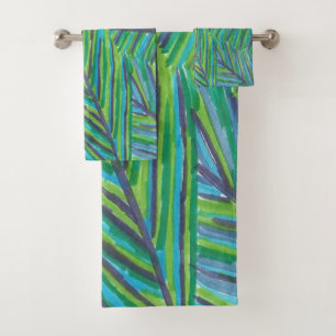 Lush Tropical Nights Bath Towel Set