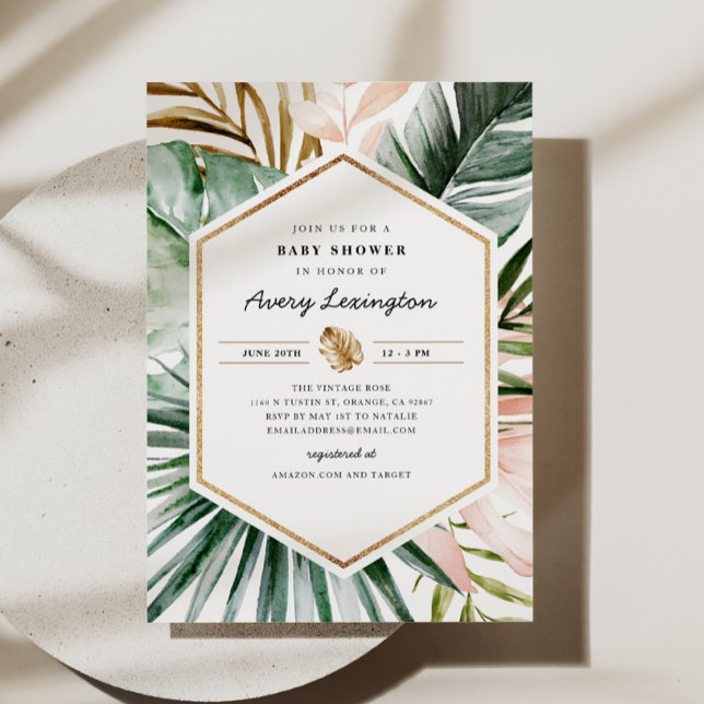 Lush Tropics Baby Shower Invitation (Creator Uploaded)