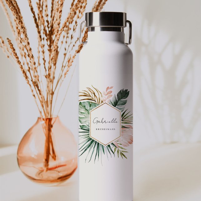 Lush Tropics Bridesmaid Water Bottle (Creator Uploaded)