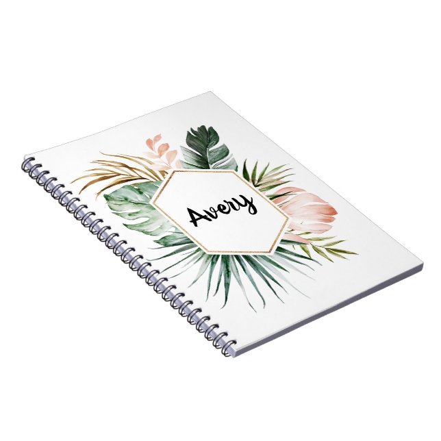 Lush Tropics Personalised Notebook (Right Side)