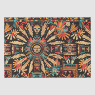 Lush Turquoise "Aztec Dream" Pattern Tissue Paper