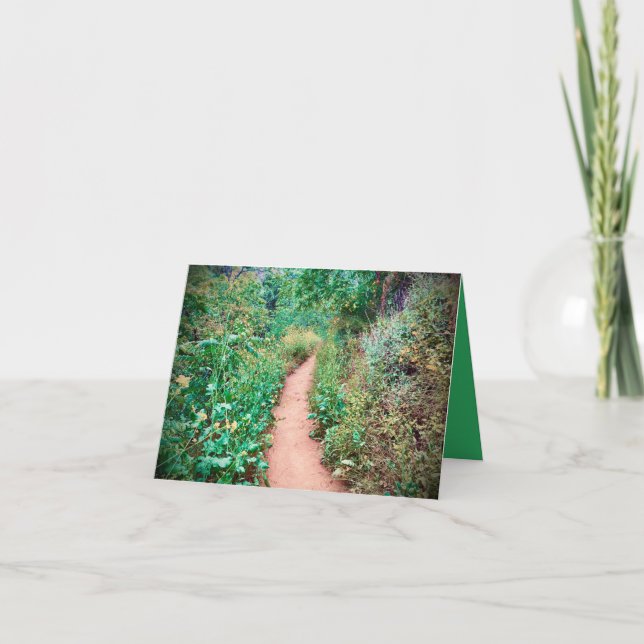 Lush Wildflower Pathway Card (Front)