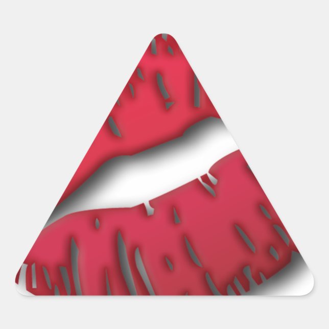 Lushious Lips Triangle Sticker (Front)