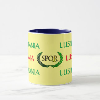 Lusitania SPQR Roman Empire Mug