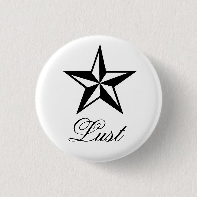 lust 3 cm round badge (Front)