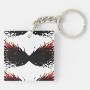 Lust Abstract 7 Deadly Sins Alcohol Ink Art Key Ring