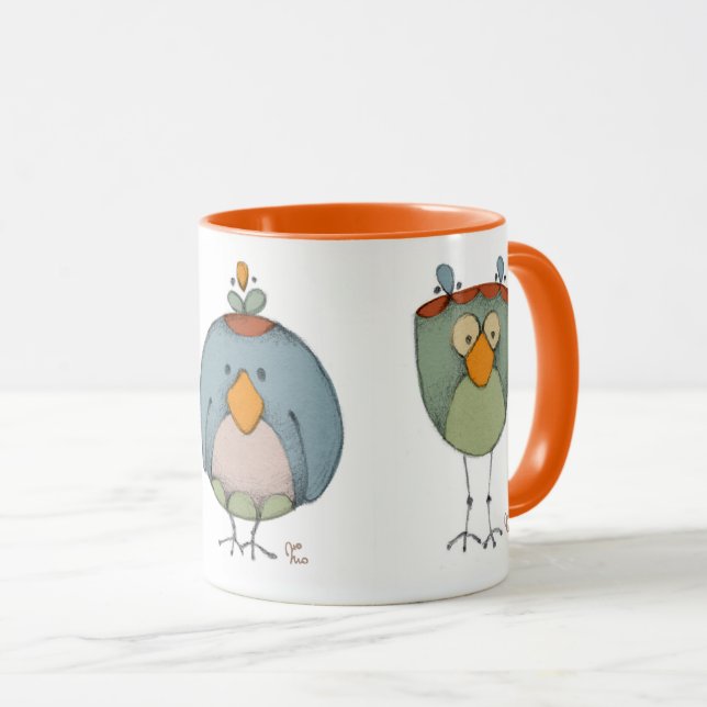 Lustige Vögel Mug (Front Right)