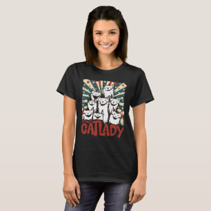 Lustiger Katzen Liebe Cartoon [00333] T-Shirt