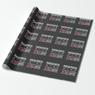 Lustiger Mathe Nerd Spruch Mathematik Schule Wrapping Paper
