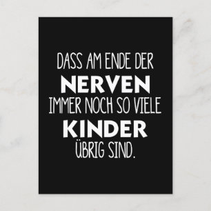 Lustiges Am Ende der Nerven Postcard