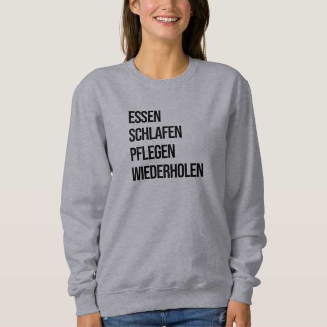 Lustiges Pflegeberuf Sweatshirt (Front)