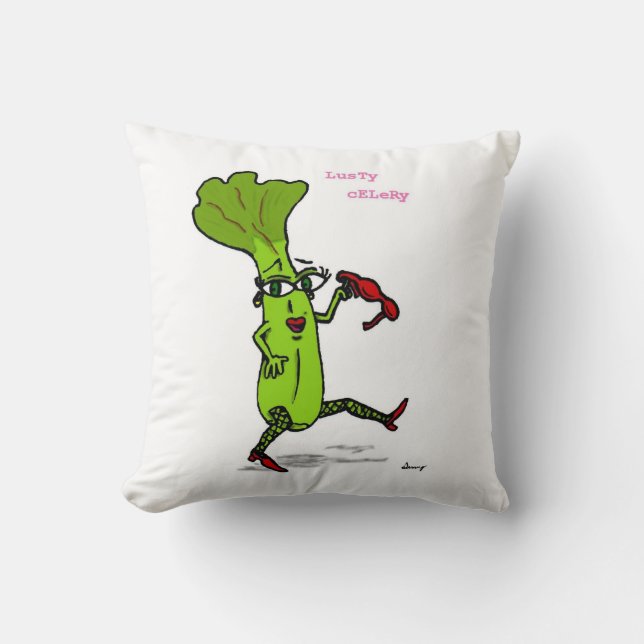 Lusty Celery Pillow (Front)