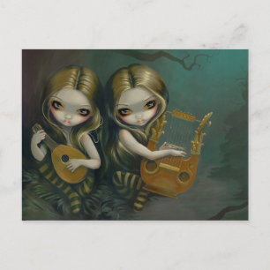 "Lute and Lyre" Postcard
