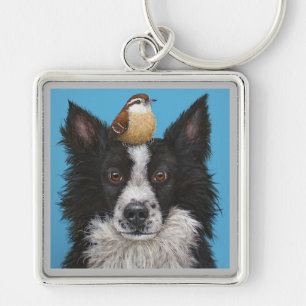Luther and Pip keychain