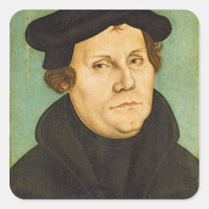 Luther as Professor, 1529 Square Sticker