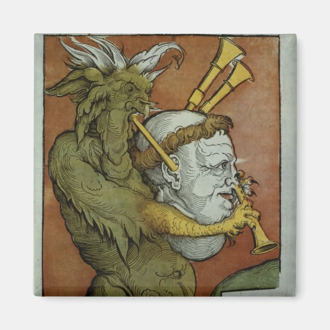 Luther as the Devil's Bagpipes, c.1535 Magnet (Front)