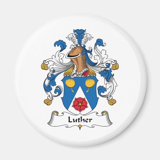 Luther Family Crest Magnet (Front)