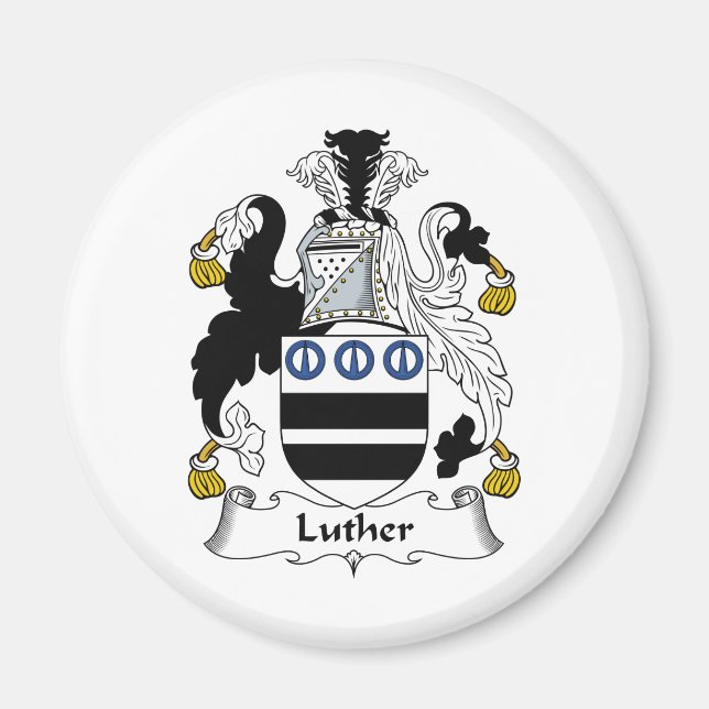 Luther Family Crest Magnet (Front)