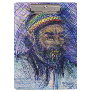 Luther Hampton Self Portrait Clipboard