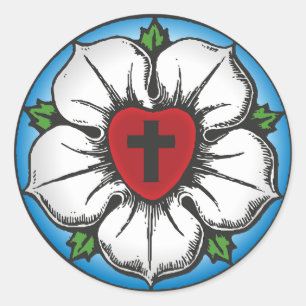 luther rose classic round sticker