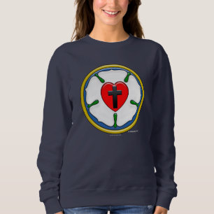 Luther Rose Embossed-Look Sweatshirt