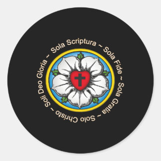 Luther Rose Lutheran Reformation Classic Round Sticker