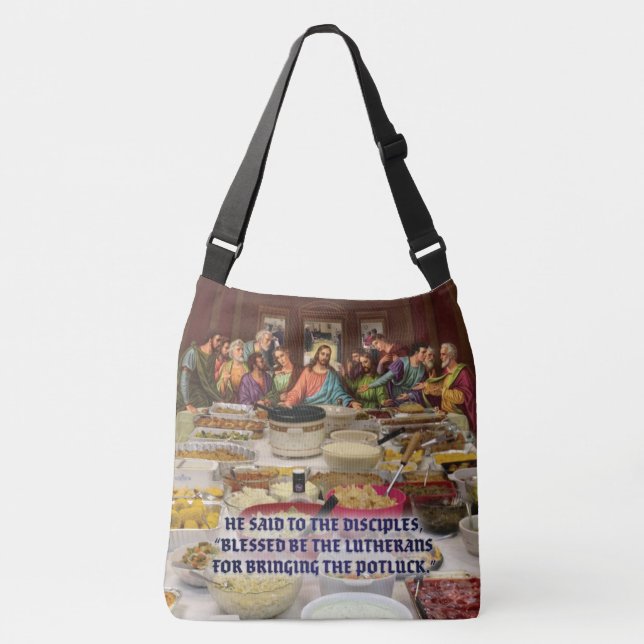 Lutheran Last Supper Potluck  Crossbody Bag (Front)