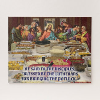 Lutheran Last Supper Potluck  Jigsaw Puzzle