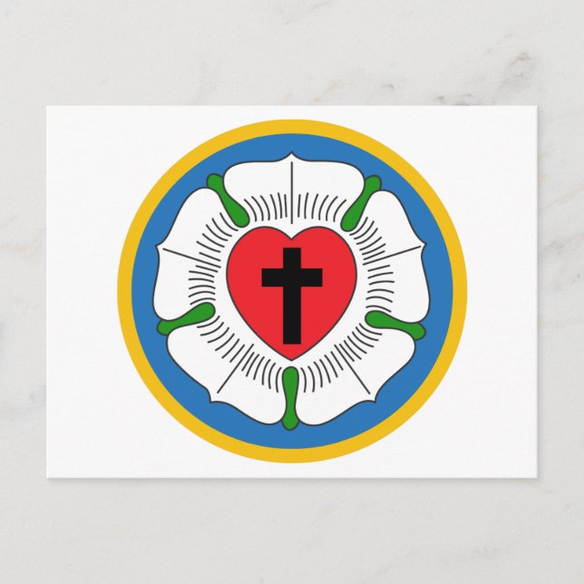 Luthers Rose Postcard (Front)