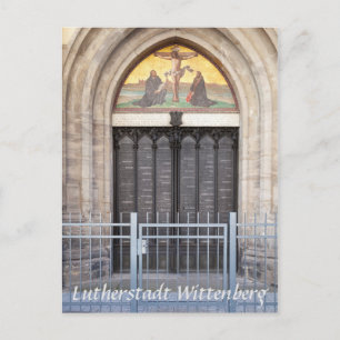 Lutherstadt Wittenberg Theses Door Postcard