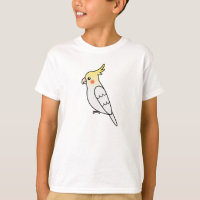 Lutino Cartoon Cockatiel Parrot Bird