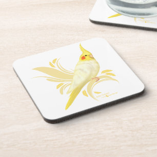 Lutino Cockatiel Coaster