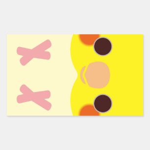 Lutino Cockatiel Rectangular Sticker