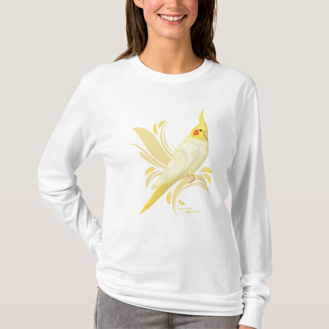Lutino Cockatiel T-Shirt (Front)