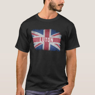 Luton United Kingdom British Flag Vintage UK Souve T-Shirt