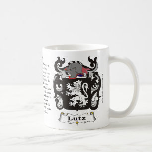 Lutz, the Origin, the Meaning and the Crest on a m Coffee Mug