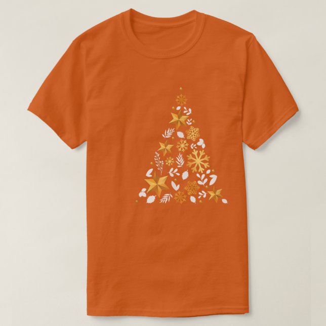 Luury Christmas Tree  T-Shirt (Design Front)