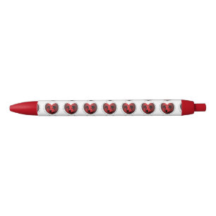 Luv-A-Bull American Bulldog Pit Bull Heart Black Ink Pen