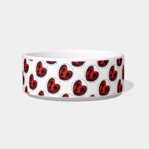 Luv-A-Bull American Bulldog Pit Bull Heart Bowl