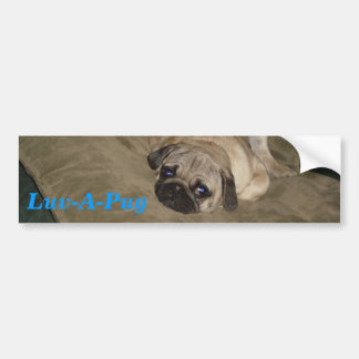 Luv-A-Pug Bumper Sticker