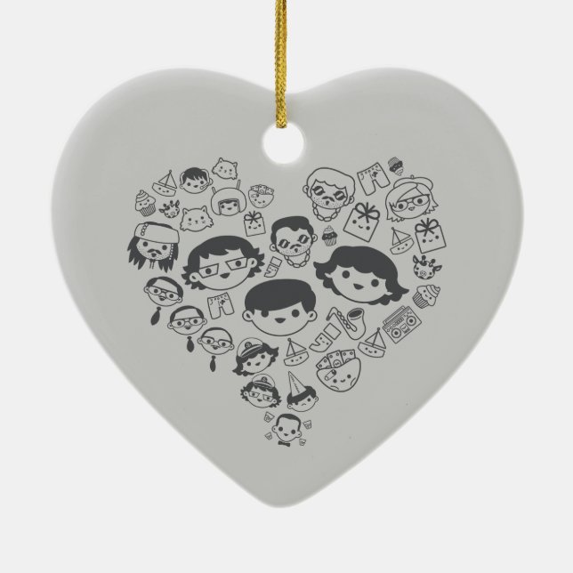 Luv Ceramic Tree Decoration (Back)