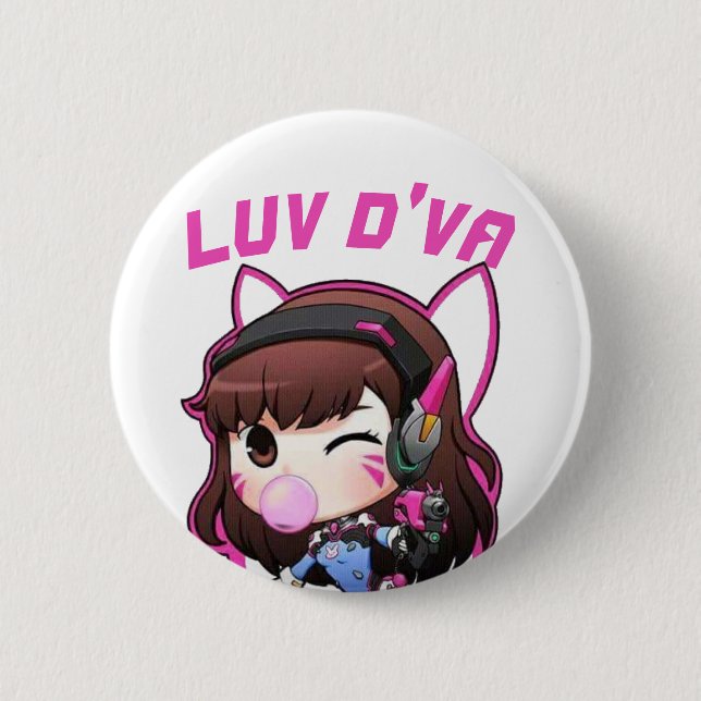 Luv D'Va 6 Cm Round Badge (Front)