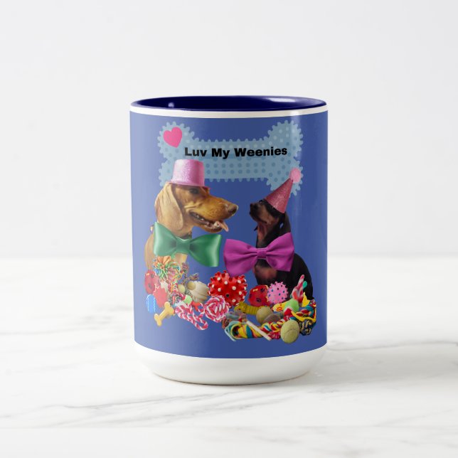 Luv My Weenies Two Tone Mug (Center)