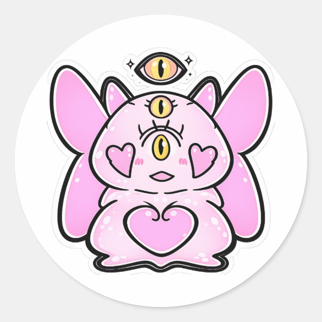 Luv the Kageko Fantasy Creature Sticker (Front)